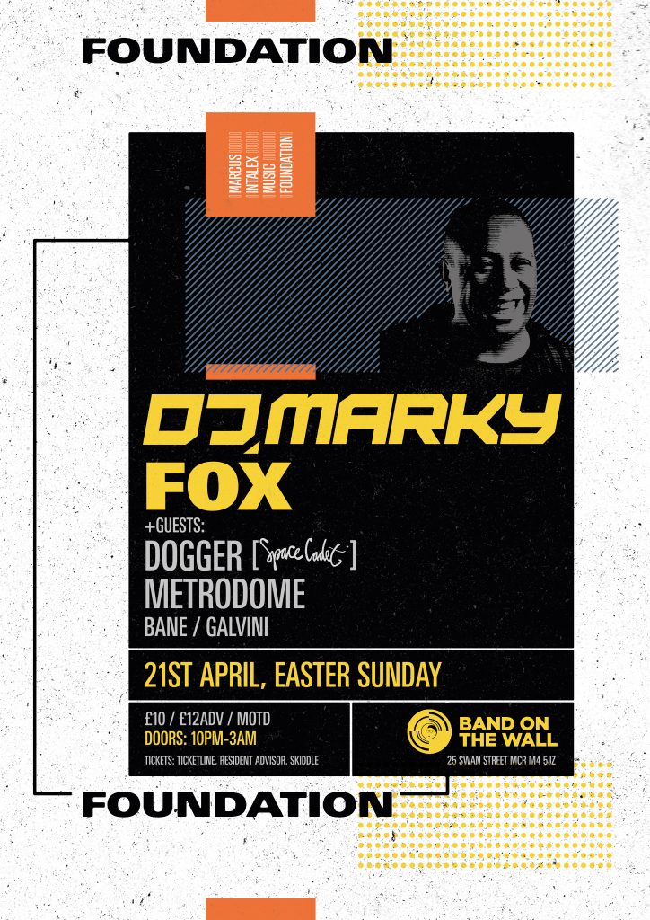 Foundation w/ DJ Marky & Guests, Sun 21.04, Band on the Wall